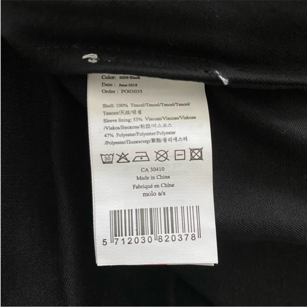 Molo Girls Heaven Jacket Black NWT